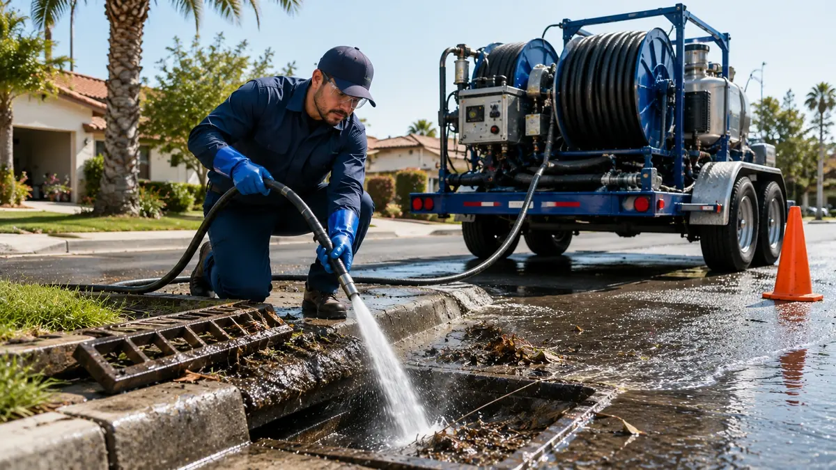 Storm Drain Hydro Jet Cleaning in Pauma Valley